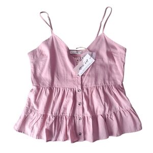 NWT Tiered Button Down Top